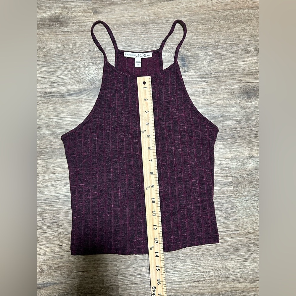 Express | One Eleven Ribbed Cropped Tank Top - Picture 9 of 10